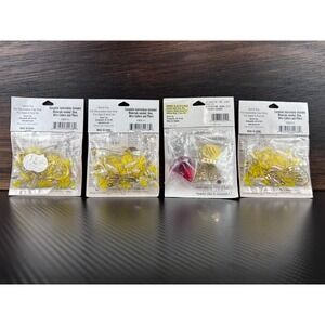 Darice Birthstone Angel Kits Lot 4 November Topaz January Garnet Safety Pin